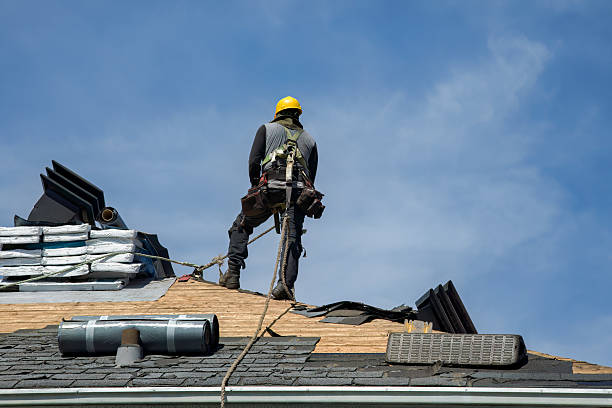 Professional Roof Installation technician working in Roff, OK